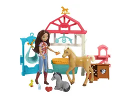 Spirit Luckys Tierbaby Pflegestation mit Pony Fohlen Puppe
