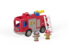 Fisher Price Little People Feuerwehr Spielfiguren Set Spielzeugauto Spielset mit Musik