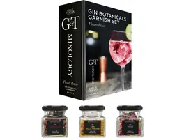 MILL MORTAR Gin Botanicals 3er Set Geschenkbox Flower Power Vol II