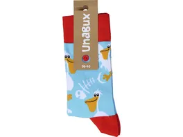 Unabux Unisex Socken Hungry Pelican