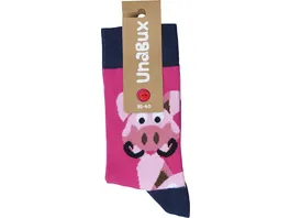 Unabux Unisex Socken Mr Mrs Pig