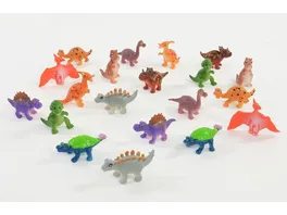 Koegler Bunte Dinosaurier ca 5 cm 20 Stueck pro Set im Polybeutel