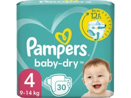 Pampers BABY DRY Windeln Gr 4 Maxi 9 14kg Single Pack 30ST