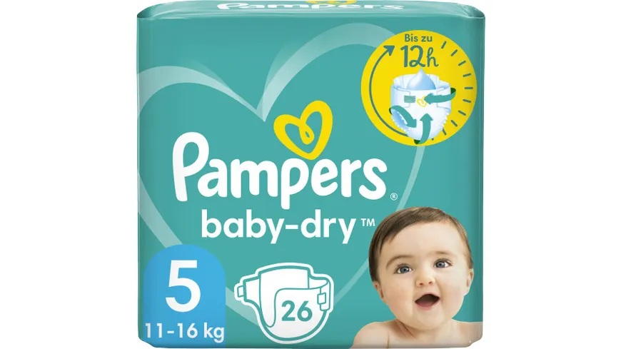 Pampers BABY DRY Windeln Gr.5 Junior 11-16kg Single Pack 26ST