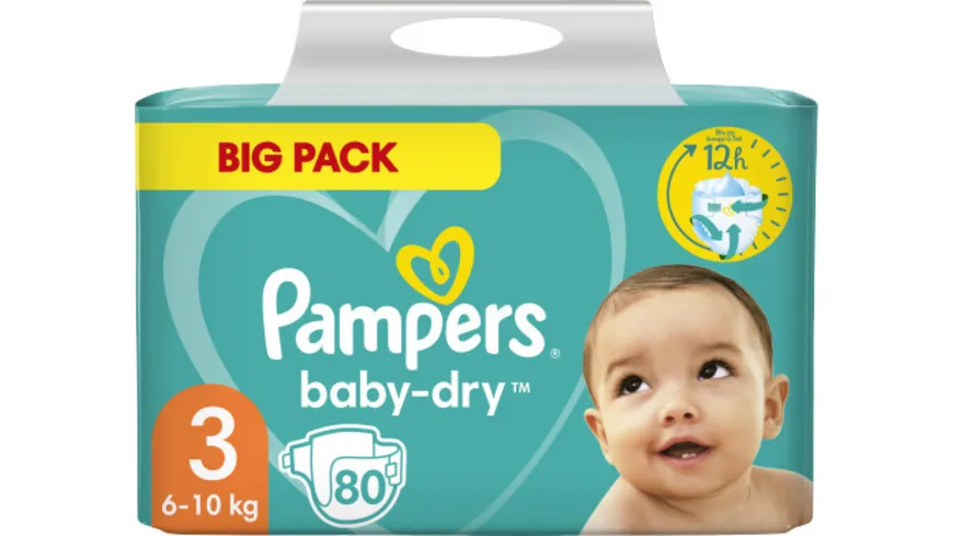 Pampers Baby Dry Größe 3 Midi 6-10kg Doppelpack 84 Windeln 