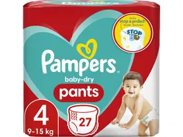 Pampers BABY DRY PANTS Windeln Gr 4 Maxi 9 15kg Single Pack 27ST