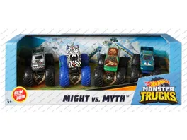 Hot Wheels Monster Trucks 1 64 im 4er Pack Spielzeugauto 1 Set sortiert