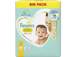Pampers PREMIUM PROTECTION NEW BABY Windeln Gr 2 Mini 4 8kg Big Pack 76ST