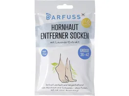 BARFUSS Socken Hornhautentferner Groesse 36 42
