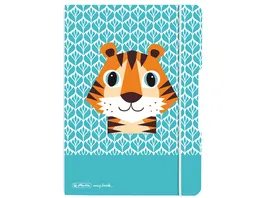 herlitz my book Notizbuch flex A6 punktkariert Cute Animals Tiger