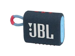 JBL GO 3 Bluetooth Lautsprecher Blau Pink