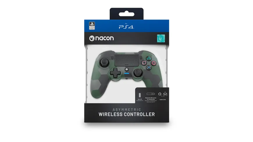 NACON PS4 Asymmetric Wireless Controller [Off. liz./camo green]