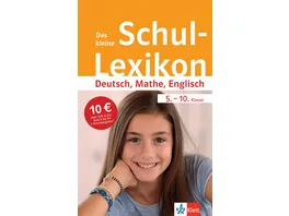 Klett Das kleine Schul Lexikon Deutsch Mathe Englisch 5 10 Klasse