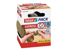 tesa Packband von Hand einreissbar braun 33m x 38mm