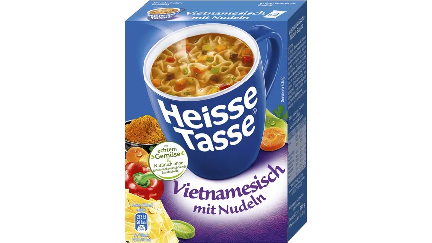 Heise Tasse Vietnamesisch mit Nudeln Suppe