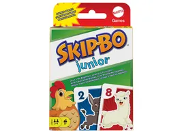 Mattel Games Skip Bo Junior Kinderspiel Kartenspiel Familienspiel