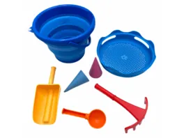 Schildkroet Funsports 7in1 Sand Toys Falteimer Set Farbe Blau