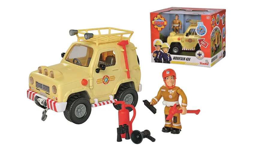Österreich bestellen Simba Sam - Figur 4x4 MÜLLER Geländewagen Feuerwehrmann online Sam - mit |
