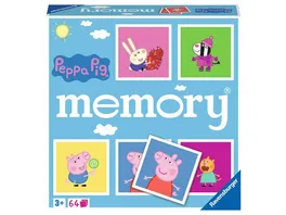 Ravensburger Spiel Peppa Pig memory der Spieleklassiker fuer alle Fans der TV Serie Peppa Pig Merkspiel fuer 2 8 Spieler ab 3 Jahren