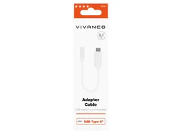 Vivanco Adapter Cable USB Type C auf 3 5mm Audio Buchse 10cm