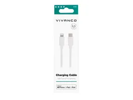 Vivanco Charging Cable Lightning auf USB Type C Daten u Ladekabel 0 50m