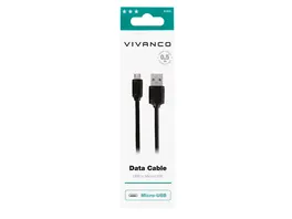 Vivanco Charging Cable Micro USB Daten u Ladekabel 0 5m