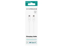 Vivanco Charging Cable USB Type C Daten und Ladekabel 2m
