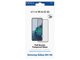 Vivanco Full Screen Displayschutzglas fuer Samsung Galaxy S21 5G