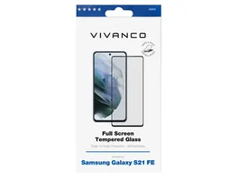 Vivanco Full Screen Displayschutzglas fuer Galaxy S21 FE