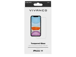 Vivanco 2D Displayschutzglas fuer iPhone 11