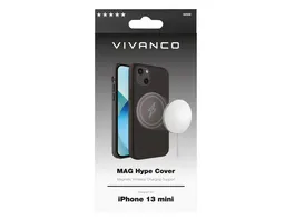 Vivanco Mag Hype Cover Magnetic Wireless Charging Support fuer iPhone 13 Mini