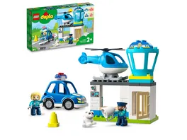LEGO DUPLO 10959 Polizeistation mit Hubschrauber Polizei Spielzeug