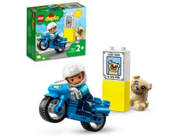LEGO DUPLO 10967 Polizeimotorrad Motorikspielzeug fuer Kleinkinder