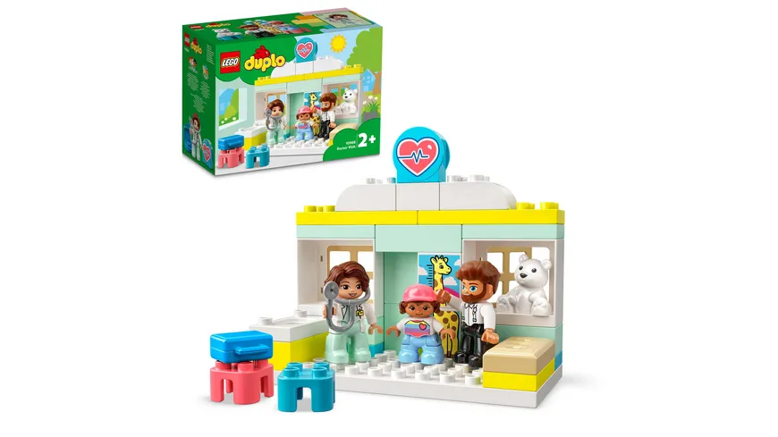 LEGO DUPLO 10968 Arztbesuch, Lernpielzeug mit Ärztin-Figur für Kleinkinder