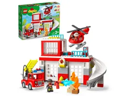 LEGO DUPLO 10970 Feuerwehrwache mit Hubschrauber Feuerwehr Spielzeug