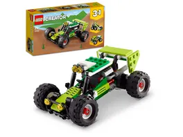 LEGO Creator 31123 3 in 1 Gelaendebuggy Quad Bagger Spielzeug Fahrzeuge