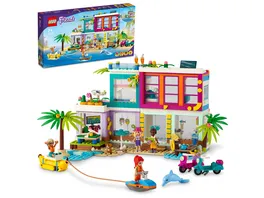 LEGO Friends 41709 Ferienhaus am Strand Puppenhaus mit Mia Minipuppe