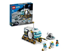 LEGO City 60348 Mond Rover Weltraum Spielzeug mit 3 Astronauten