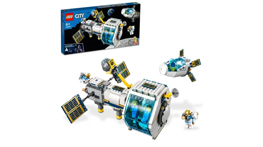 LEGO City 60349 Mond-Raumstation, Weltraum-Spielzeug von NASA inspiriert