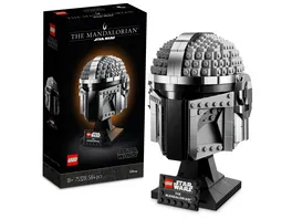 LEGO Star Wars 75328 Mandalorianer Helm Sammlerstueck Modell fuer Erwachsene