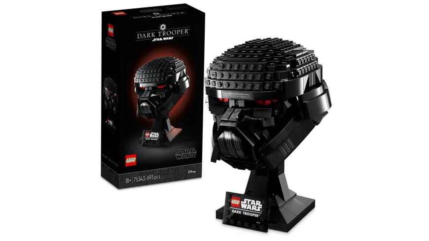 LEGO Star Wars 75343 Dark Trooper Helm, Sammlerstück für Erwachsene