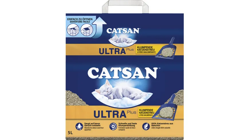 CATSAN™ ULTRA Plus Klumpende Katzenstreu 5l