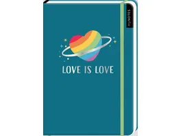 myNOTES Notizbuch A5 Love is Love punktkariert