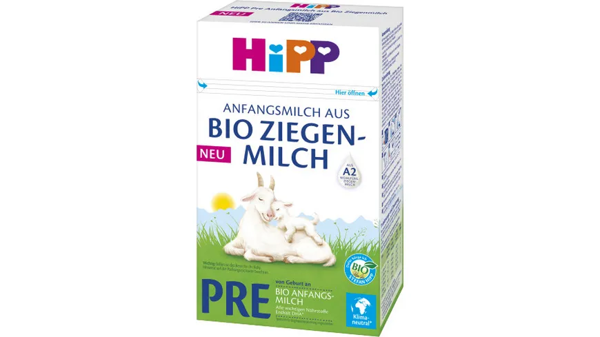 HiPP Pre Anfangsmilch aus Bio Ziegenmilch