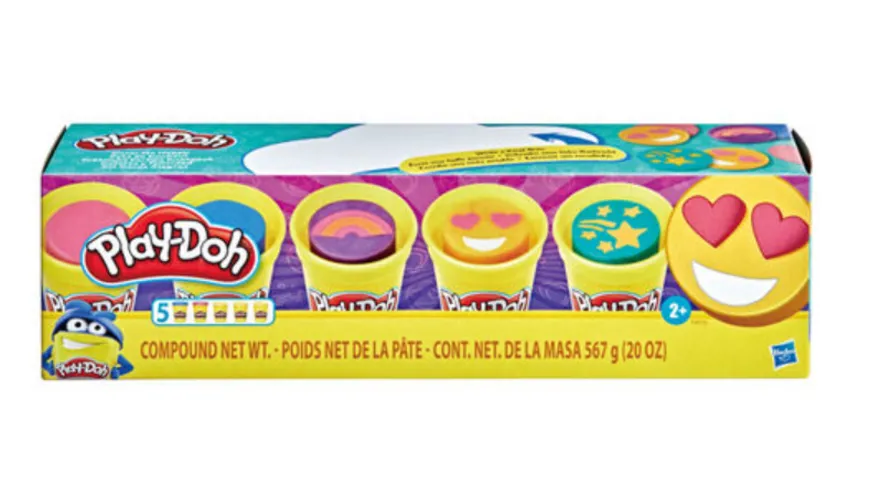Hasbro - Play-Doh Fröhliche Farben Knetpack, 5er-Pack Knete