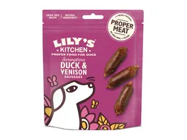 Lilys Kitchen Hundesnack Scrumptious Duck and Venison Sausages 70 g