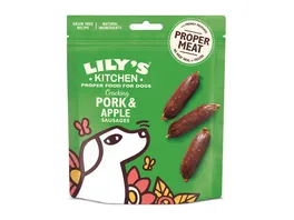 Lilys Kitchen Hundesnack Treats Cracking Pork Apple Sausages 70 g