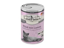 LandFleisch Katzennassfutter Adult Pastete Rind mit Lamm