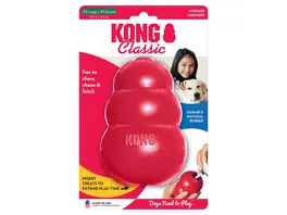 KONG Hundespielzeug Classic XS rot 6 cm