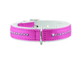 Hunter Hundehalsband Modern Art Luxus pink weiss Gr S
